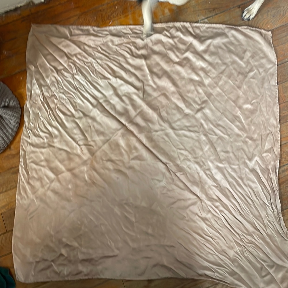 Silk noil scarf